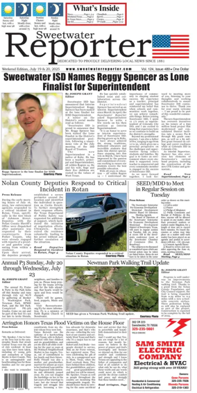 Cover of Sweetwater Reporter