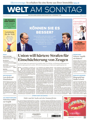 Cover of Welt am Sonntag