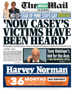 Cover of The Irish Mail on Sunday