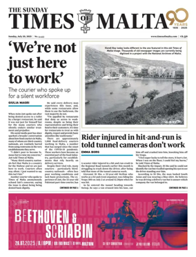 Cover of The Sunday Times of Malta