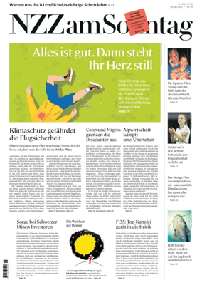 Cover of Neue Zurcher Zeitung Sunday