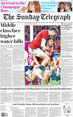 Cover of The Sunday Telegraph