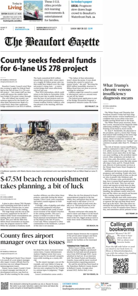 Cover of Beaufort Gazette (Sunday)