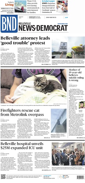 Cover of Belleville News-Democrat (Sunday)