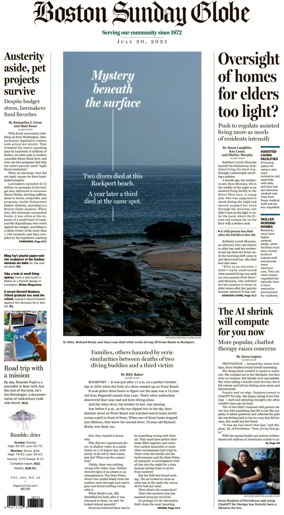 Cover of Boston Sunday Globe