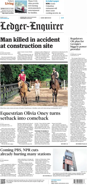 Cover of Ledger-Enquirer (Sunday)