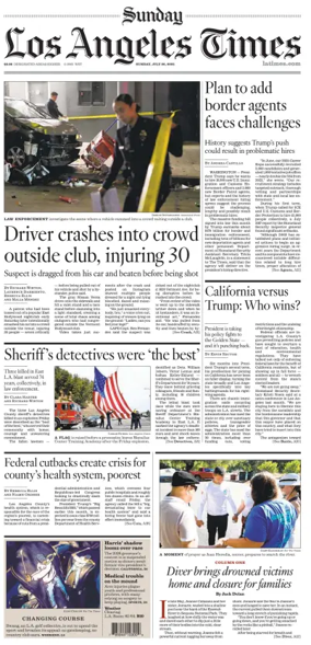 Cover of Los Angeles Times (Sunday)