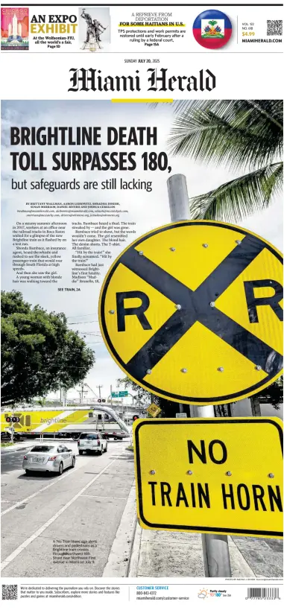 Cover of Miami Herald (Sunday)