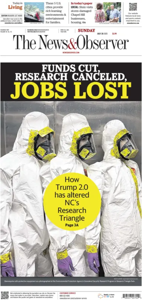 Cover of The News & Observer (Sunday)