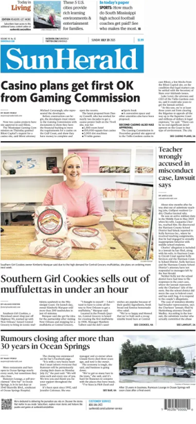 Cover of The Sun Herald (Sunday)