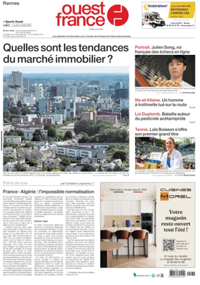 Cover of Ouest France (Rennes)
