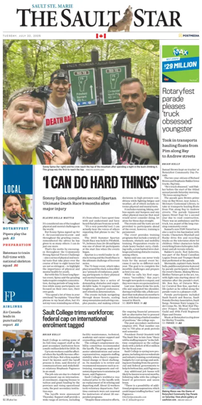 Cover of The Sault Star