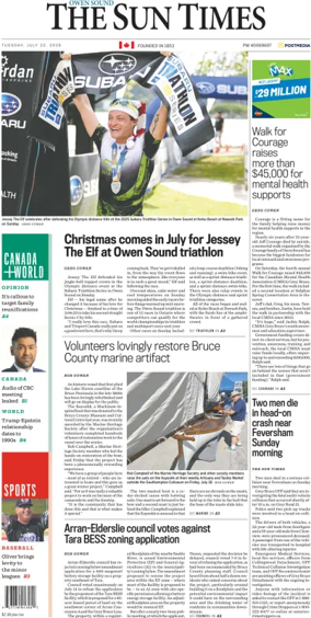 Cover of The Sun Times (Owen Sound)