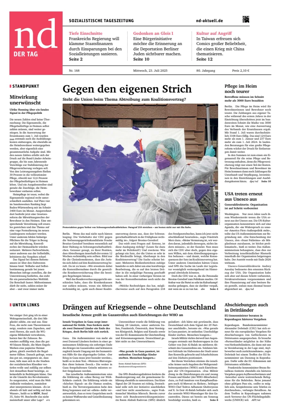 Cover of Neues Deutschland