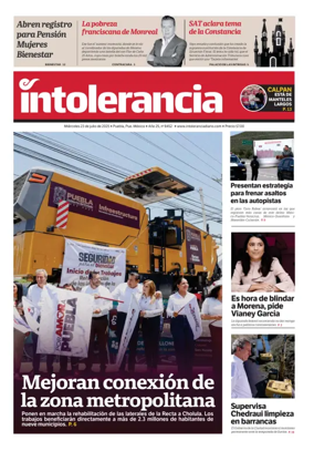 Cover of Intolerancia Diario