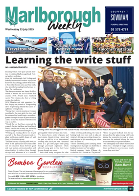 Cover of Marlborough Weekly