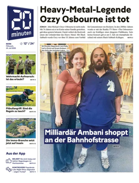 Cover of 20 Minuten - Bern