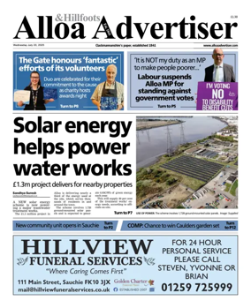 Cover of Alloa Advertiser