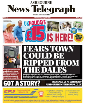 Cover of Ashbourne News Telegraph