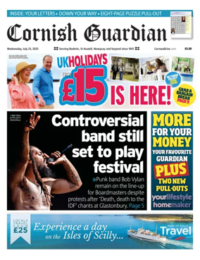 Cover of Cornish Guardian (Newquay & the North Coast)