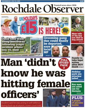 Cover of Rochdale Observer