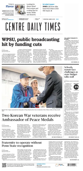 Cover of Centre Daily Times