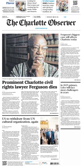 Cover of The Charlotte Observer