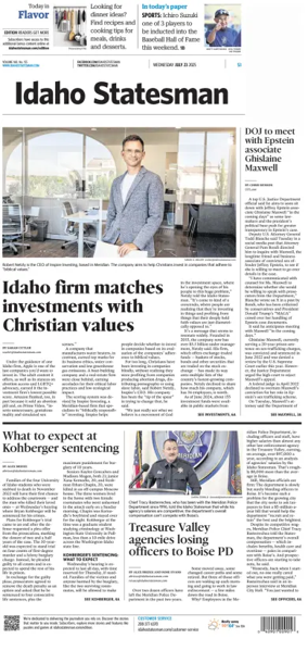 Cover of The Idaho Statesman