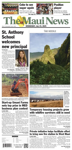 Cover of The Maui News