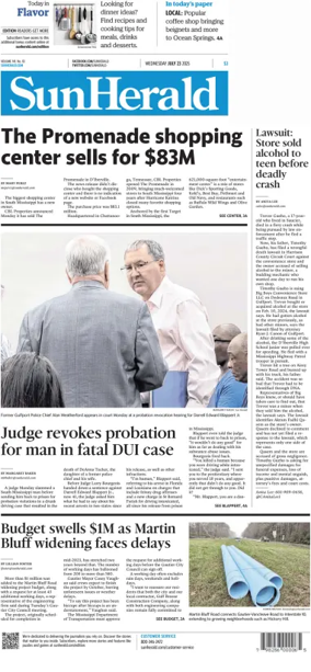 Cover of The Sun Herald