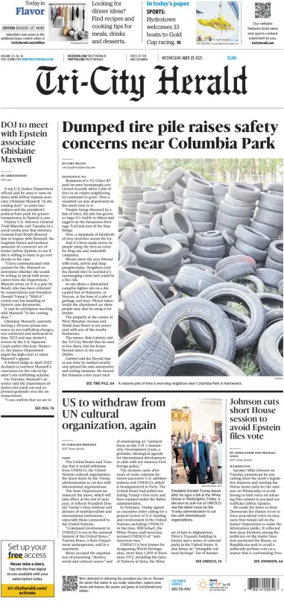 Cover of Tri-City Herald