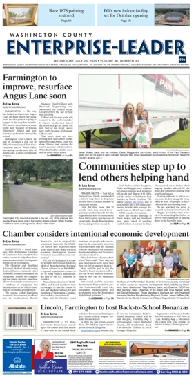 Cover of Washington County Enterprise-Leader
