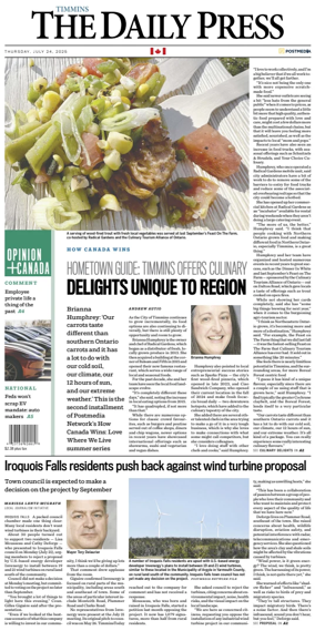 Cover of The Daily Press (Timmins)