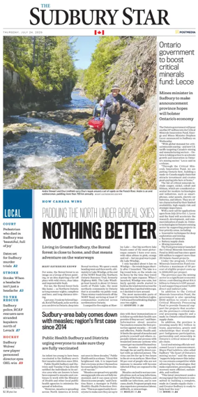 Cover of The Sudbury Star