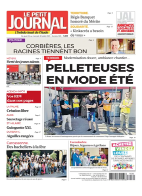 Cover of Le Petit Journal - L'hebdo local de l'Aude
