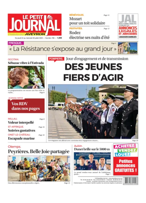 Cover of Le Petit Journal - L'hebdo local de l'Aveyron