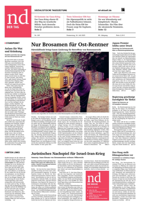 Cover of Neues Deutschland