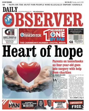 Cover of Daily Observer (Jamaica)