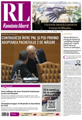 Cover of Romania Libera