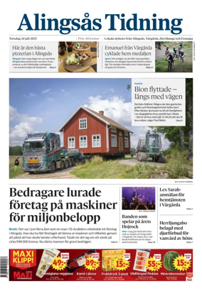 Cover of Alingsås Tidning
