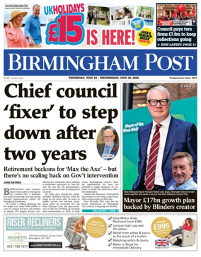 Cover of Birmingham Post