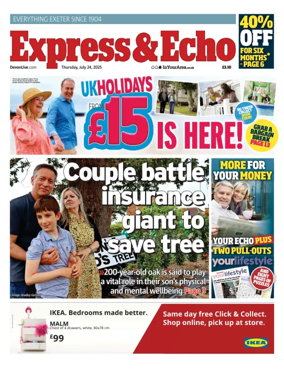 Cover of Express & Echo (City & East Devon Edition)