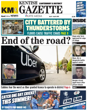 Cover of Kentish Gazette Canterbury & District