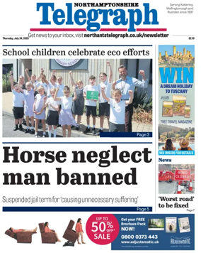 Cover of Northants Evening Telegraph