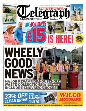 Cover of Scunthorpe Telegraph