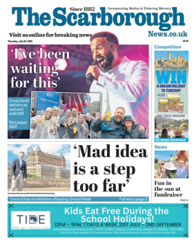 Cover of The Scarborough Evening News