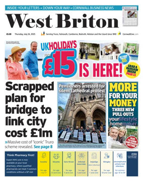 Cover of West Briton (Falmouth Penryn Helston The Lizard)