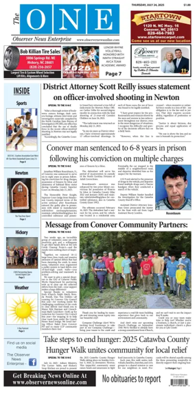 Cover of Observer News Enterprise