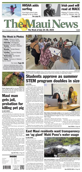 Cover of The Maui News - Weekender