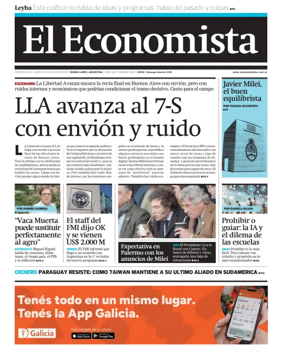 Cover of El Economista (Argentina)